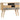Mango wood sideboard with 7 drawers
