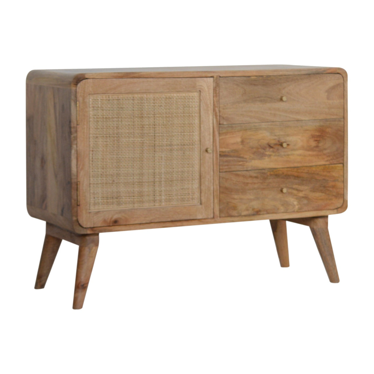 Mangowood Sideboard with 3 drawers and 1 door