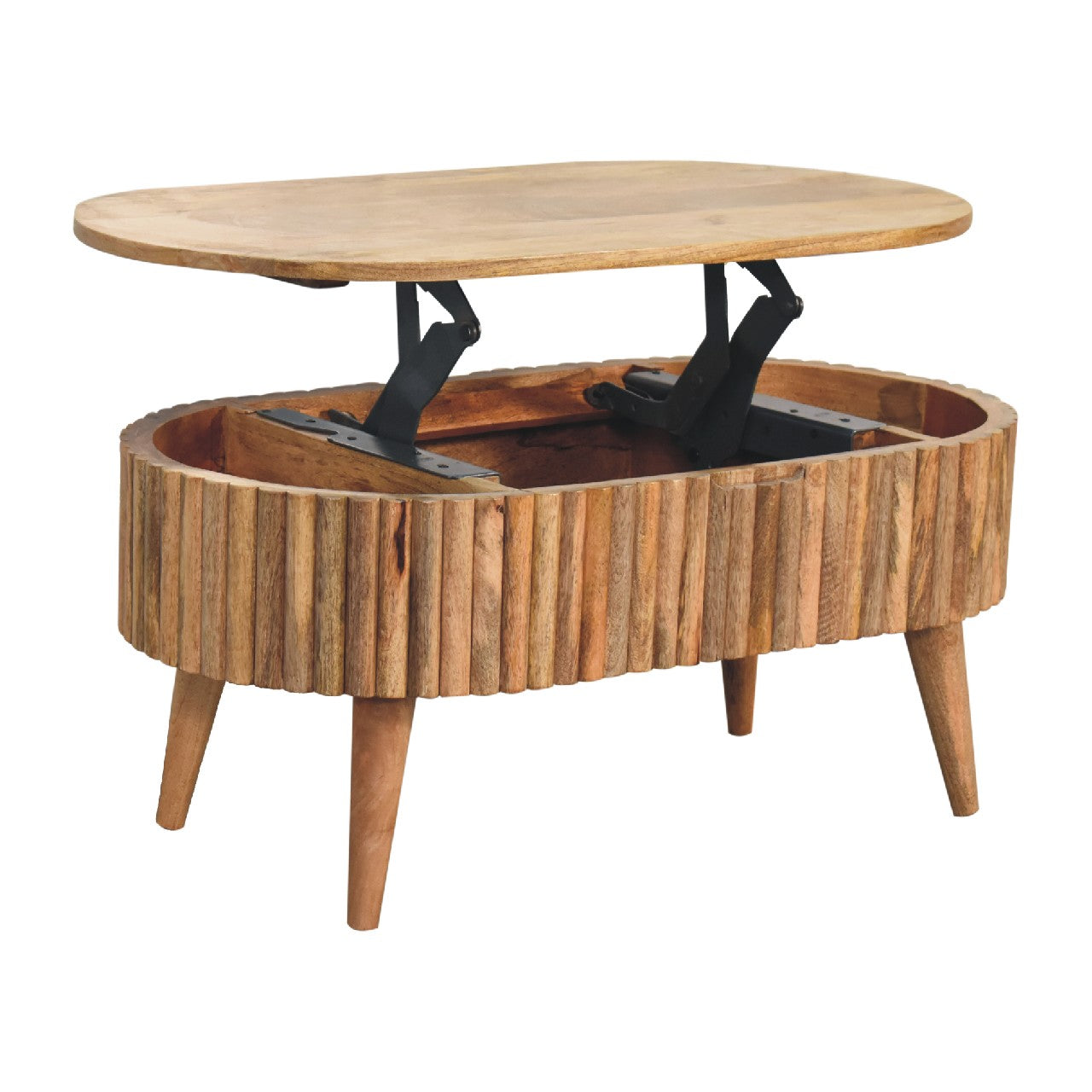 Elaria Mango Wood Coffee Table - Handmade & Assembled