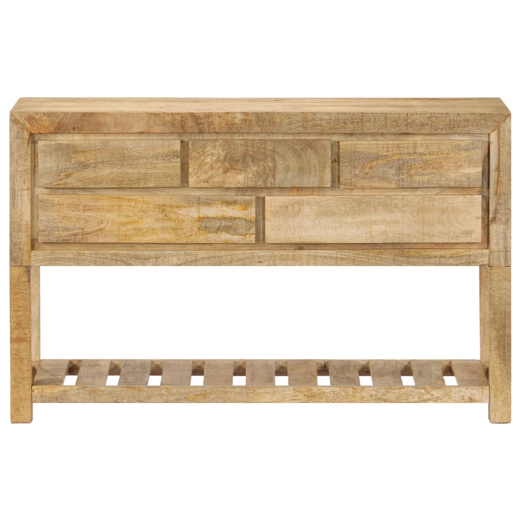 Mango wood sideboard with 5 drawers