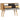 Mango wood sideboard with 7 drawers