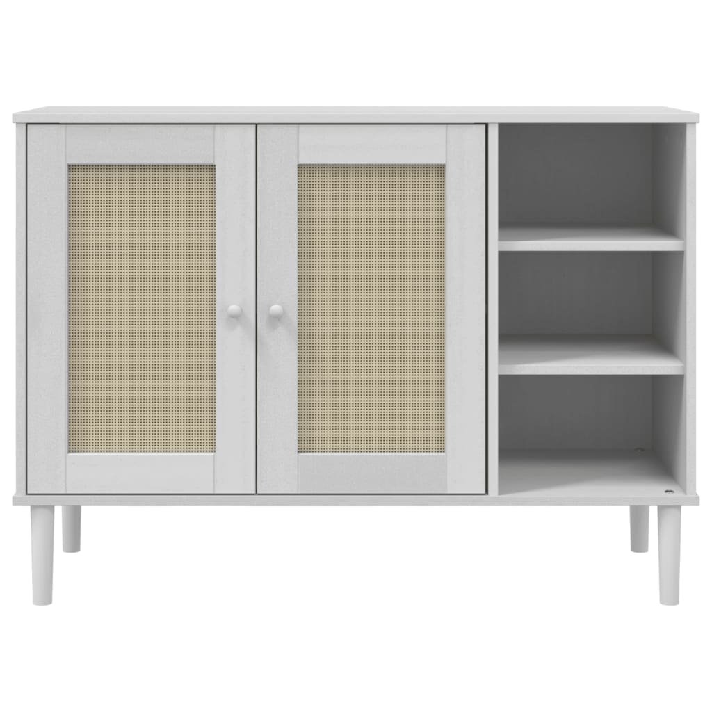 Pinewood Sideboard with 2 door and 3 shelves 