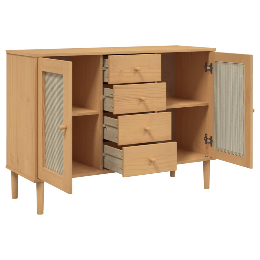 Pinewood Sideboard with 4 doors and 2 doors 