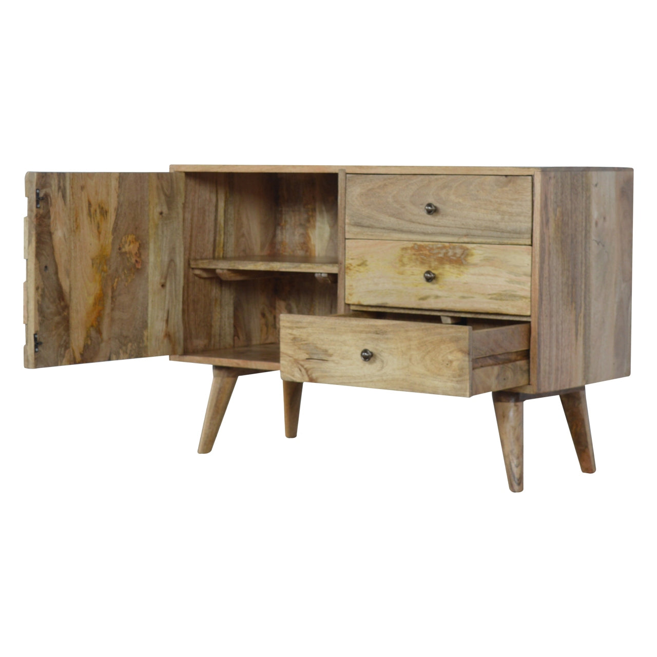 Mangowood Sideboard with 3 drawers and 1 door
